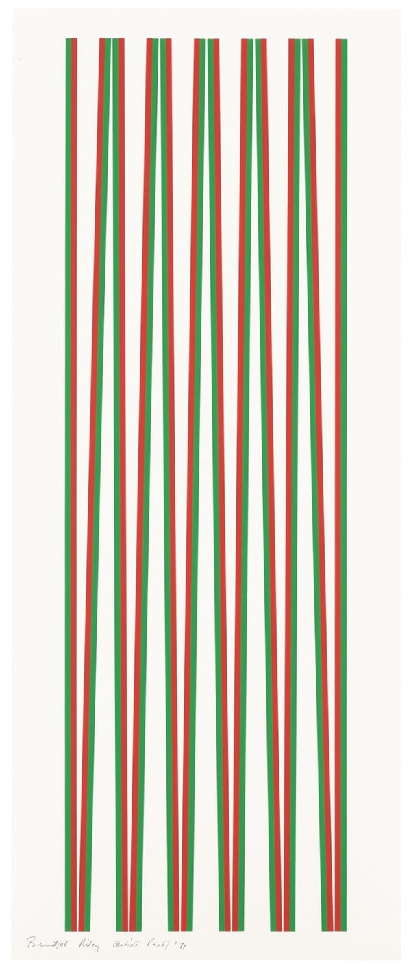 Bridget Riley - Elongated Triangles 2, 1971