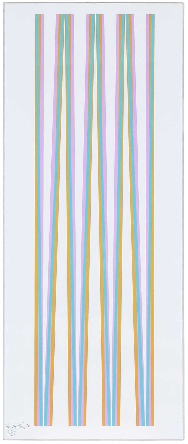 Bridget Riley - Elongated Triangles 4, 1971