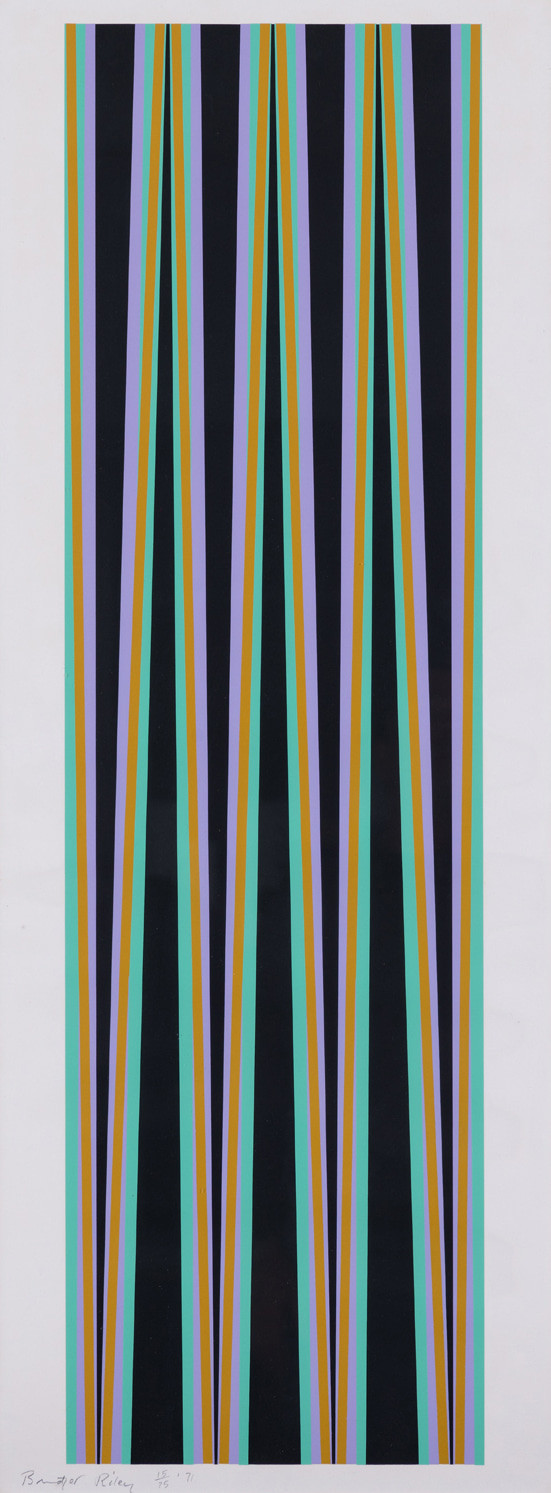 Bridget Riley - Elongated Triangles 6, 1971