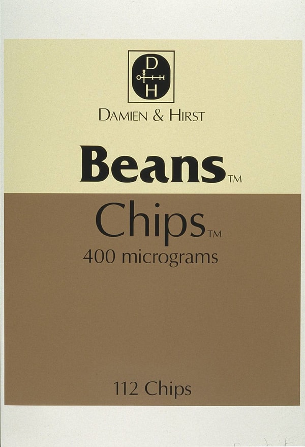 Damien Hirst - Beans and Chips, from The Last Supper, 1999