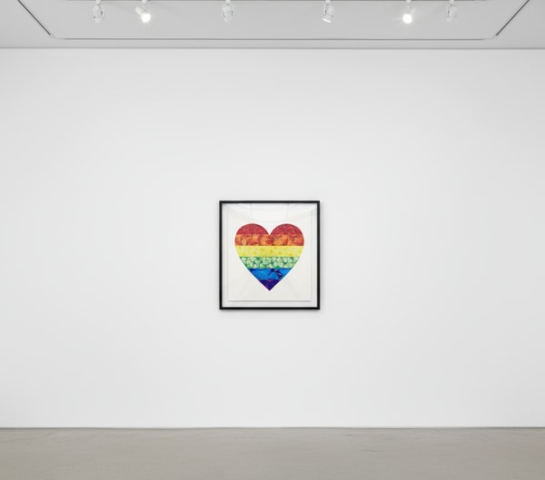 Damien Hirst - Butterfly Heart (Small) H7-4, 2020, Laminated giclée print on aluminum composite panel