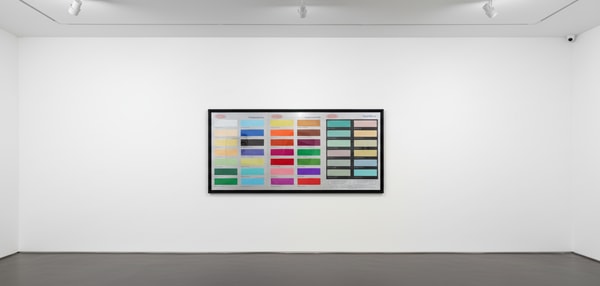 Damien Hirst - Colour Chart H3, 2017, Screen print with glitter UV spot varnish on aluminum panel