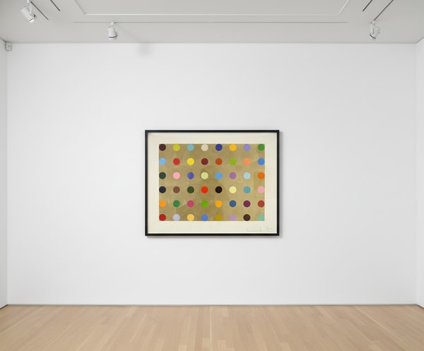 Damien Hirst - Gold Thioglucose, 2008, Silkscreen on gold leaf
