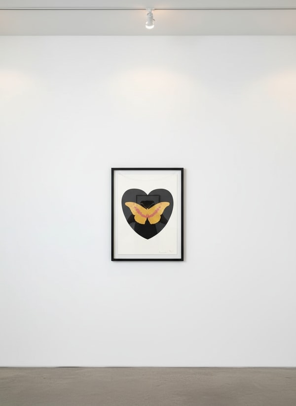 Damien Hirst - I Love You (Black, Cool Gold, Loganberry), 2015