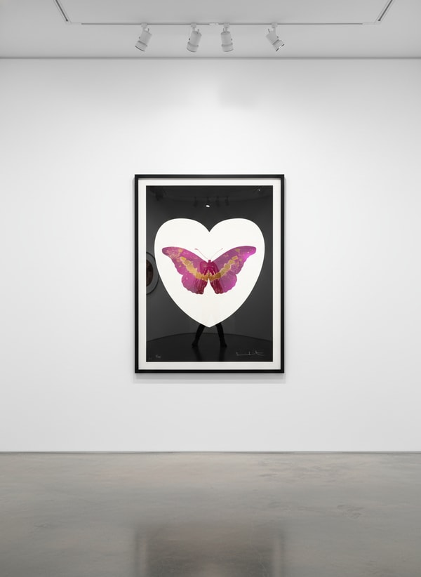 Damien Hirst - I Love You (Black, Fuschia), 2015