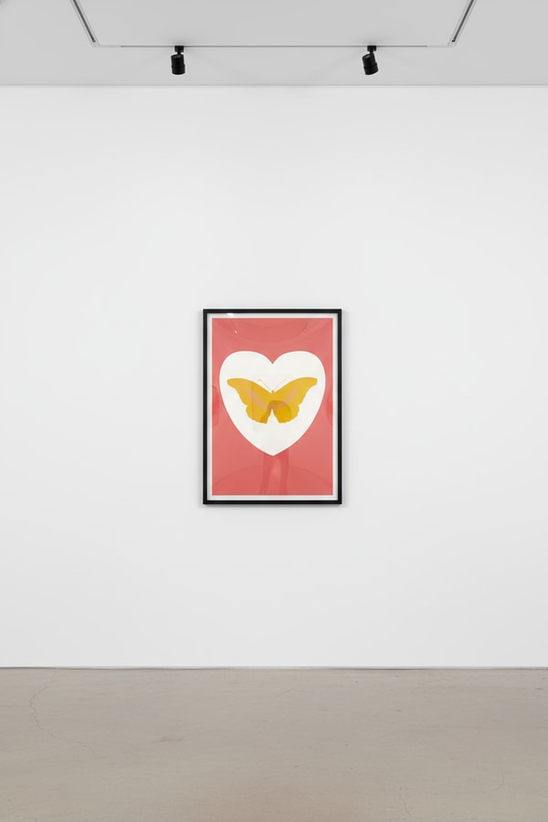 Damien Hirst - I Love You (White, Coral, Oriental Gold, Cool Gold), 2015, Silkscreen and 2 colour foil block on Somerset S...