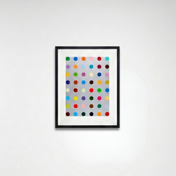 Damien Hirst - Lepidine, 2008, Silkscreen print with metallic silver