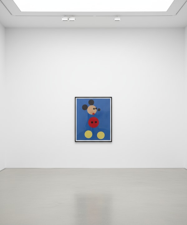 Damien Hirst - Mickey (Blue Glitter) - Large, 2016, Screen print in colors with glitter on heavy wove paper