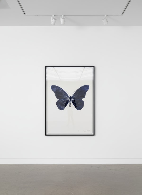 Damien Hirst - Souls IV (Imperial Purple/Silver), 2010, Two color foil block print