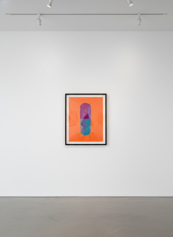 Damien Hirst - The Cure (Bright Orange/Orchid/Air Force Blue), 2014