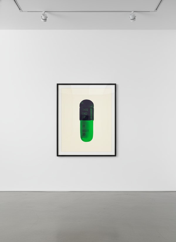 Damien Hirst - The Cure (Cream/Aubergine/Pea Green), 2014, Silkscreen on Somerset Tub Sized 410gsm
