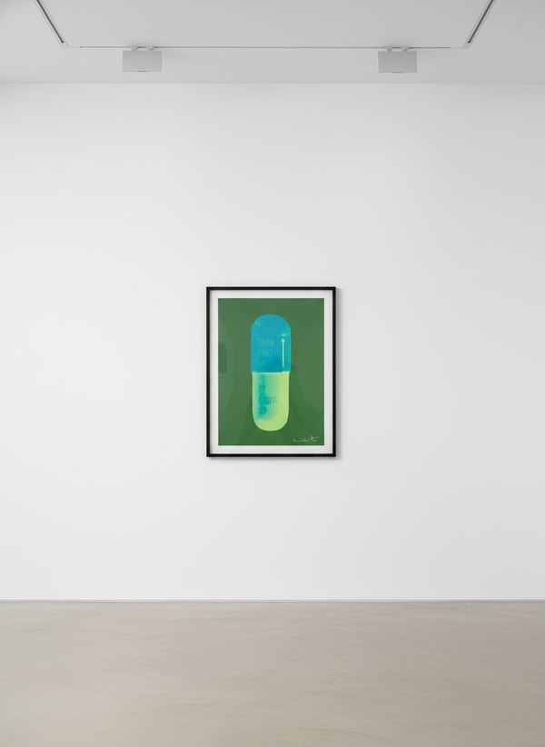 Damien Hirst - The Cure (Forest Green/ Turquoise/ Acid Green), 2014, Silkscreen