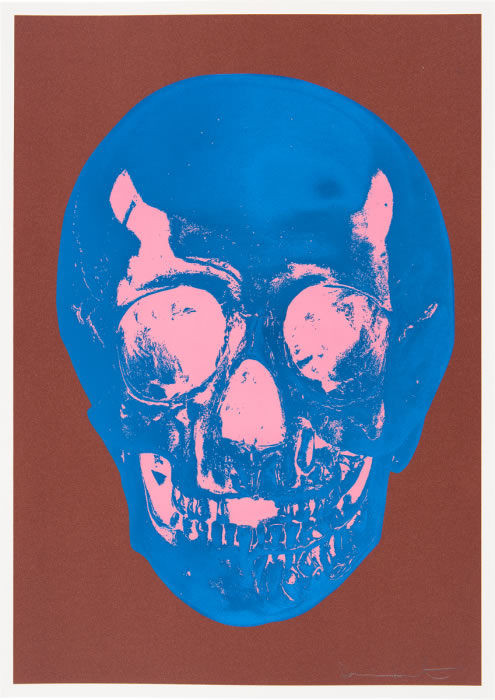 Damien Hirst - Till Death Do Us Part (Milk chocolate brown/ true blue/ bubblegum pink), 2012