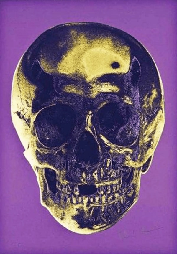 Damien Hirst - Till Death Do Us Part (royal purple/gold), 2012