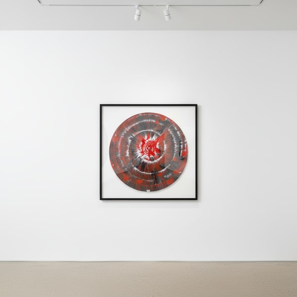 Damien Hirst - Untitled Spin Painting, 2009, Acrylic, household gloss and glitter on paperSigned on the reverse