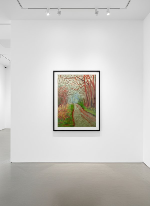 David Hockney - 13th of January, The Arrival of Spring in Woldgate, East Yorkshire, 2011, iPad Drawing printed on paper