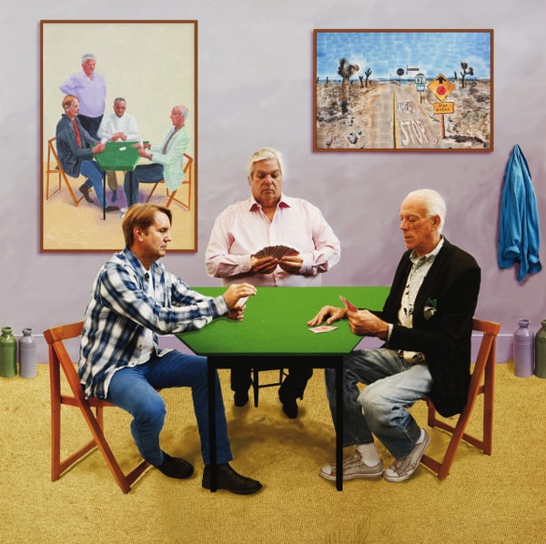 David Hockney - A Bigger Card Players, 2015