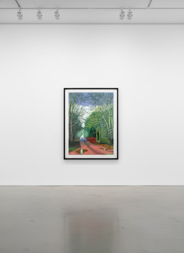 David Hockney - February 19th, The Arrival of Spring in Woldgate, East Yorkshire, 2011, iPad Drawing printed on paper