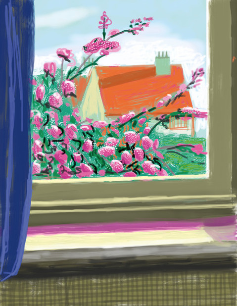 David Hockney - iPad Drawing No. 778, 17th April 2011, 2011