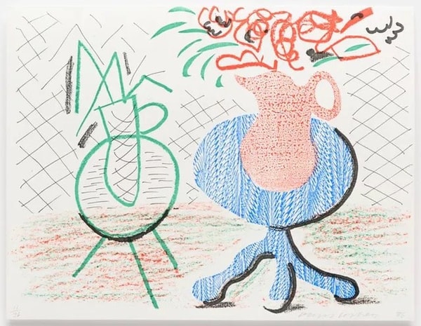 David Hockney - Jug on Table, 1986