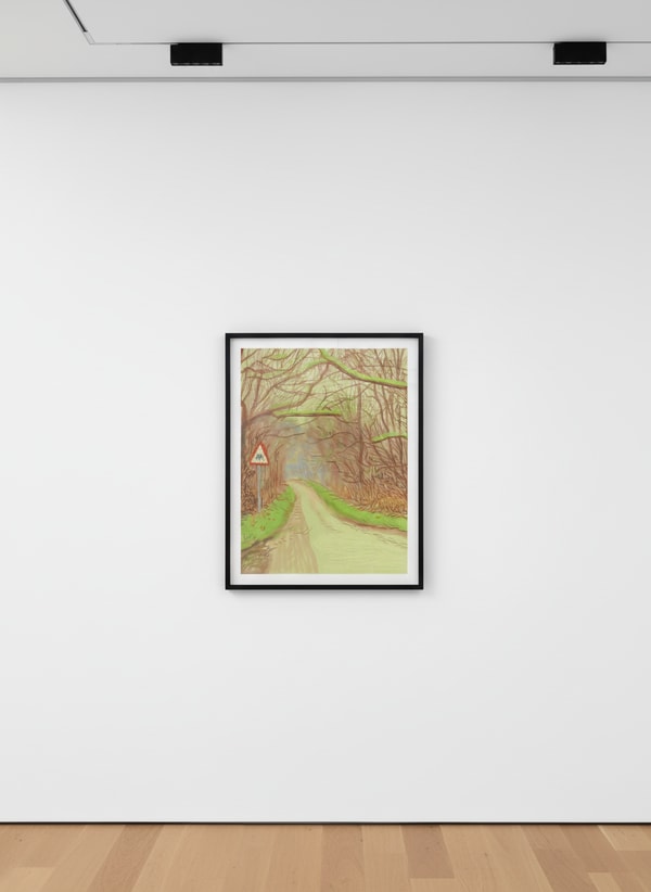 David Hockney - March 14th, The Arrival of Spring in Woldgate, East Yorkshire, 2011, iPad Drawing printed on paper