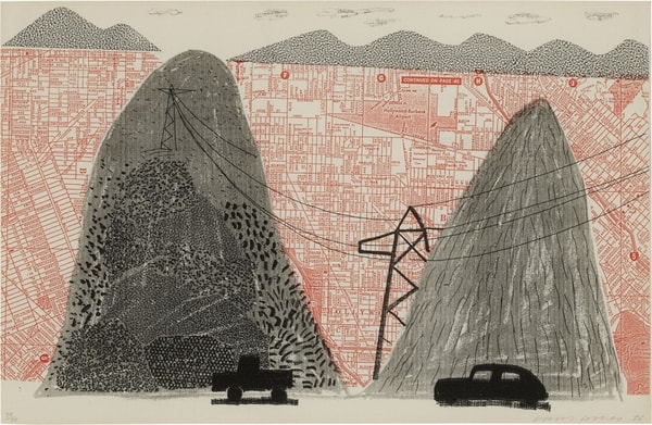 David Hockney - Mulholland Drive, 1986