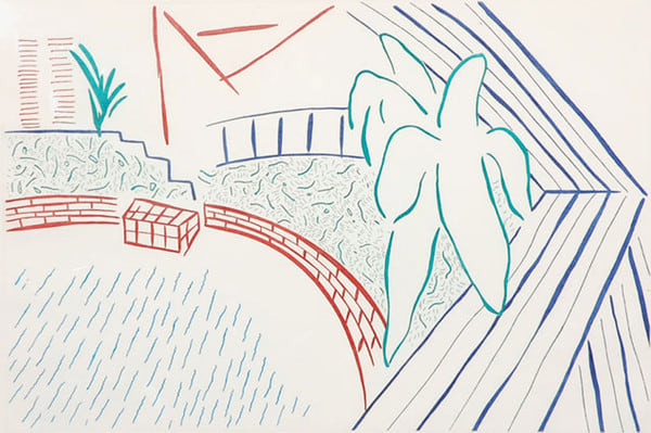 David Hockney - My Pool and Terrace, 1983