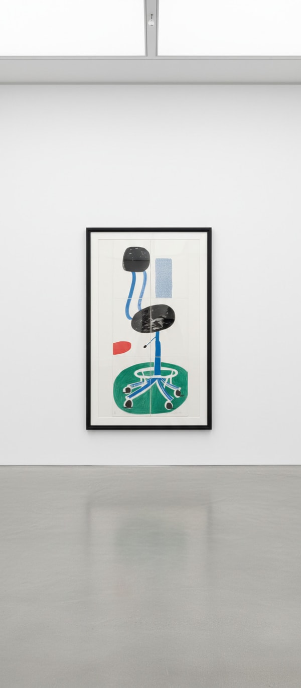 David Hockney - Office Chair, 1986, Home made print on Arches 120 gram rag paper executed
on an office colour copy machine...