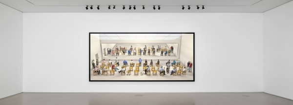 David Hockney - Pictured Gathering with Mirror, 2018