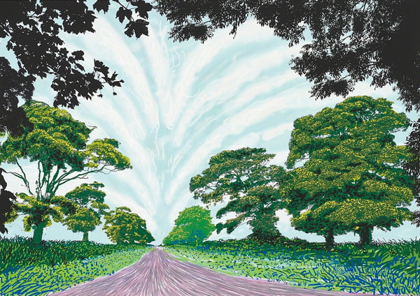 David Hockney - Summer Sky, 2008