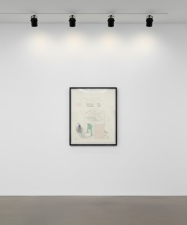 David Hockney - The Buzzing of the Blue Guitar, 1976-77, Etching