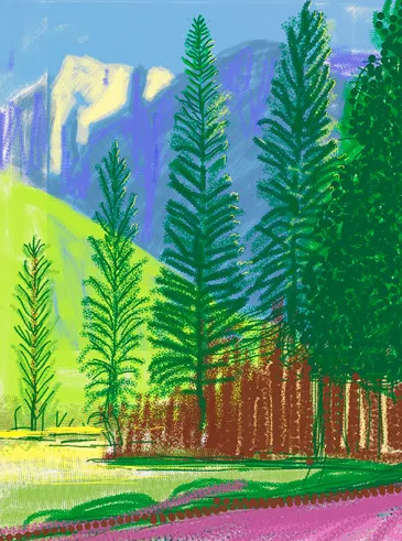 David Hockney - The Yosemite Suite No. 12, 2010
