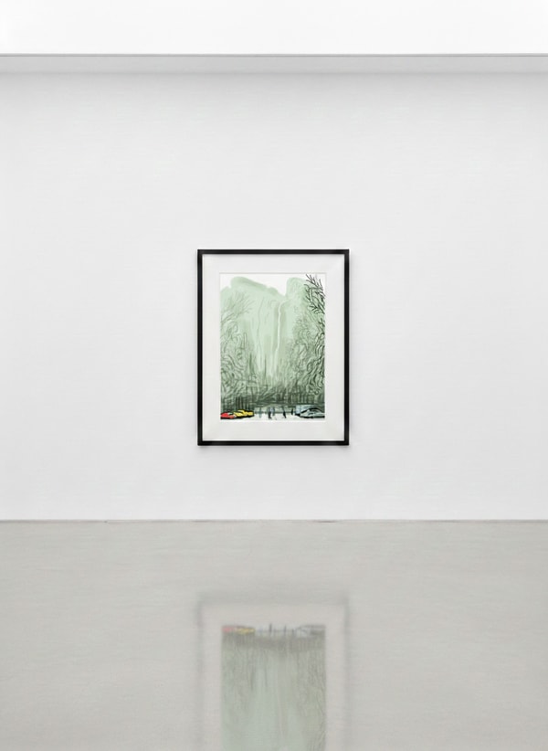 David Hockney - The Yosemite Suite No. 13, 2010, Ipad drawing on paper