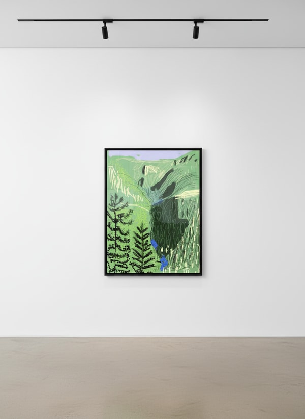 David Hockney - The Yosemite Suite No. 21, 2010, Ipad drawing on paper