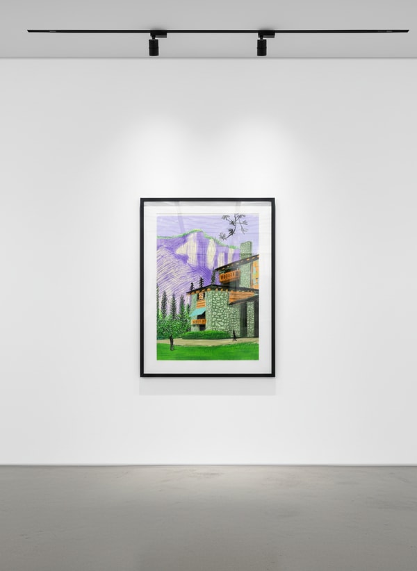 David Hockney - The Yosemite Suite No. 23, 2010, Ipad drawing on paper