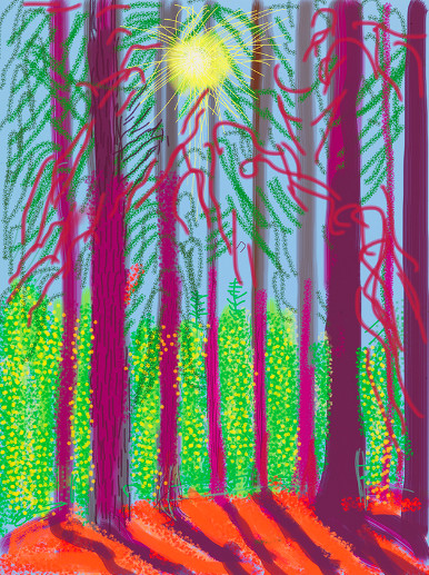 David Hockney - The Yosemite Suite No. 4, 2010