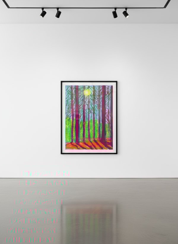 David Hockney - The Yosemite Suite No. 4, 2010, iPad drawing on paper