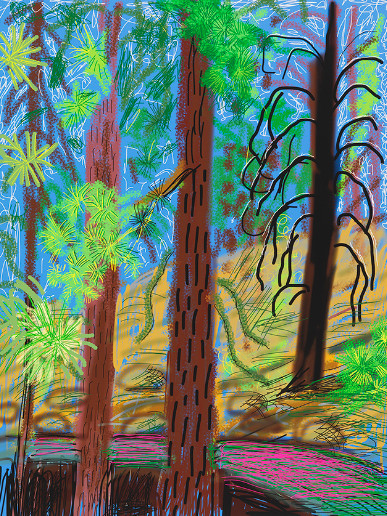 David Hockney - The Yosemite Suite No. 6, 2010