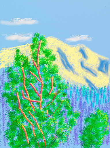David Hockney - The Yosemite Suite No. 9, 2010