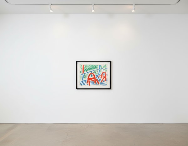 David Hockney - Two Red Chairs, 1986, Home Made Print