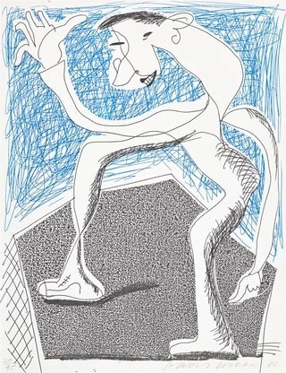 David Hockney - Waving, 1986