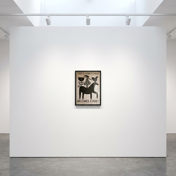 David Schmitt - How a Child Becomes A Poet, 2026, Printed on Handmade Lokta Paper