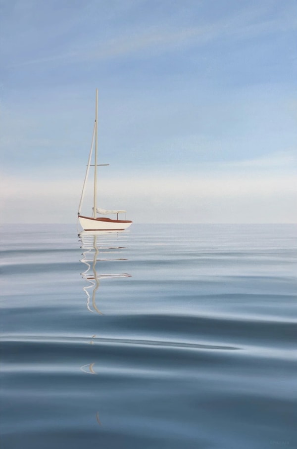 Derek Macara - Anchored Sailboat, 2025