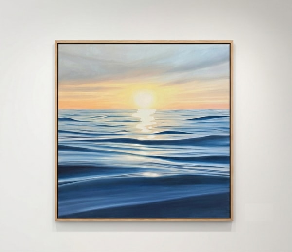 Derek Macara - Harbor Sunset, 2025, Oil on canvas