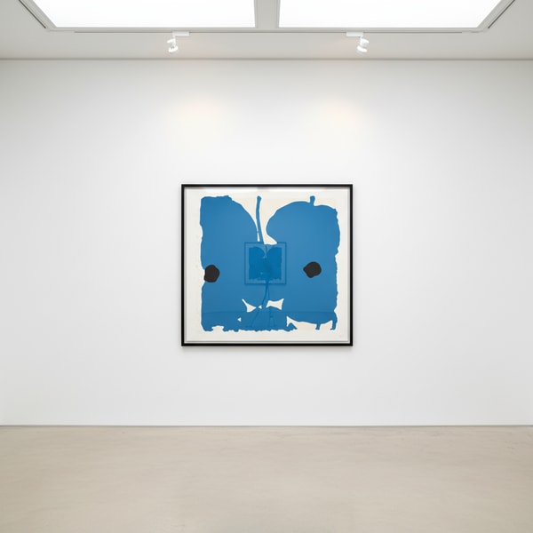 Donald Sultan - Blue Poppies, Sept 7, 2022
