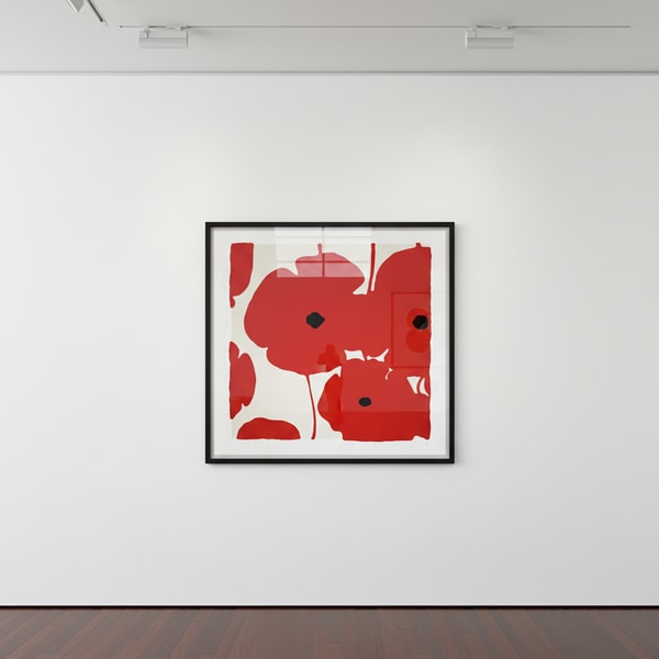 Donald Sultan - Red Poppies 2018, 2018