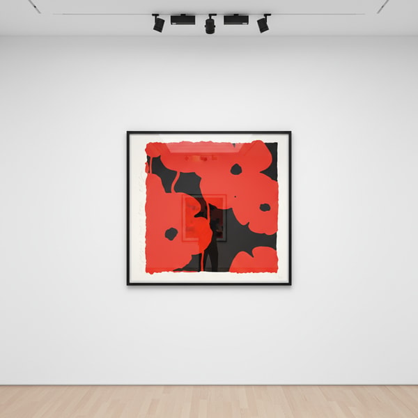Donald Sultan - Red Poppies, Aug 17, 2022