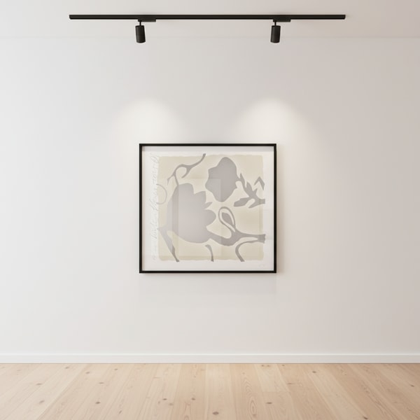 Donald Sultan - Silver Lantern Flowers, 2025