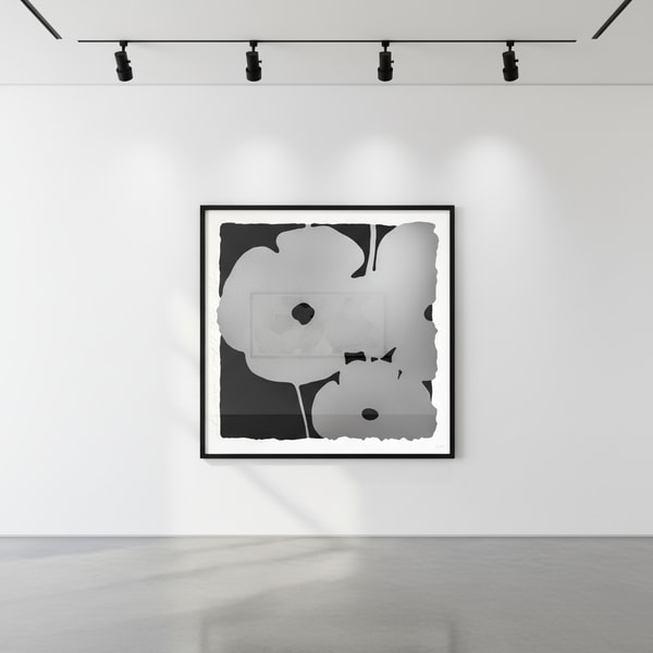 Donald Sultan - Silver Poppies, Aug 17, 2022