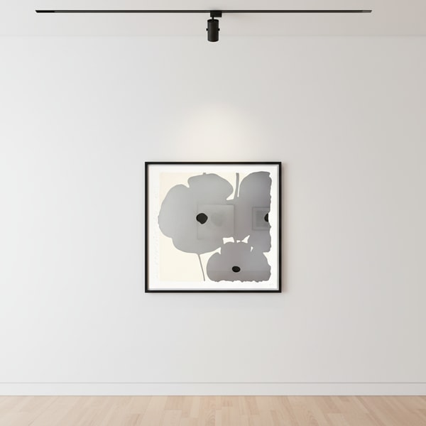 Donald Sultan - Silver Poppies, Sept 7, 2022
